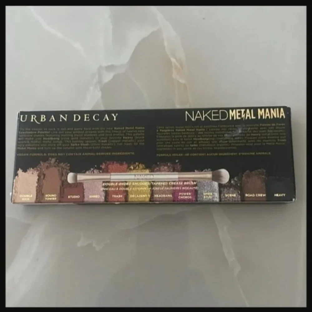 Urban Decay Naked Metal Mania Eyeshadow Palette (12.6G / 0.044 oz NIB